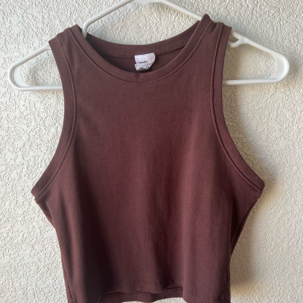 Brown tank top